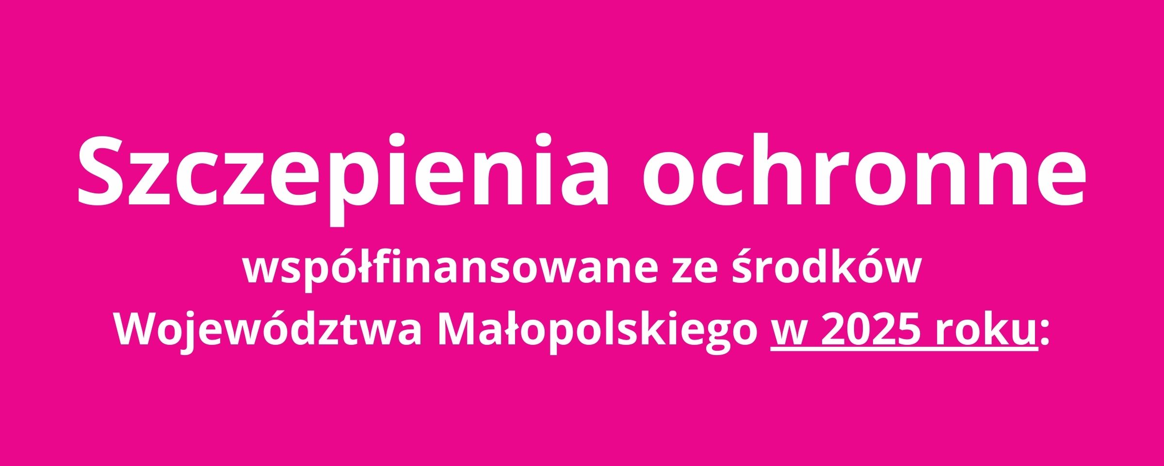 Szczepienia ochronne banner 2025 1
